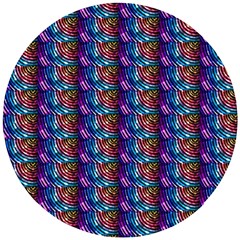 Abstract Illusion Wooden Puzzle Round by Sparkle