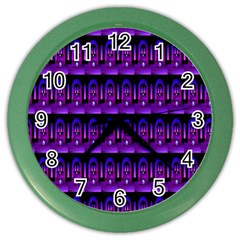 Violet Retro Color Wall Clock by Sparkle