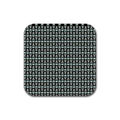 Skull Pattern Rubber Coaster (square)  by Sparkle