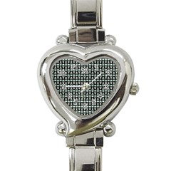 Skull Pattern Heart Italian Charm Watch by Sparkle