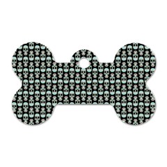 Skull Pattern Dog Tag Bone (two Sides) by Sparkle