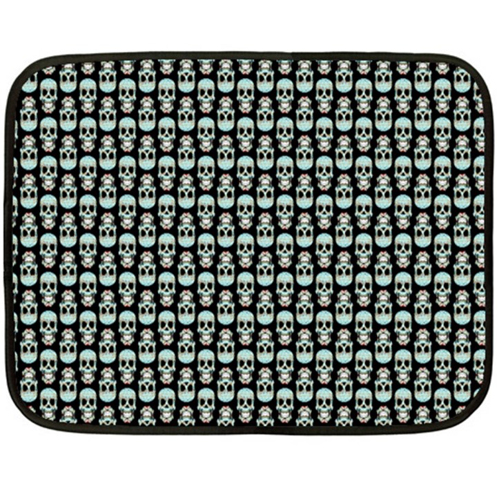 Skull Pattern Double Sided Fleece Blanket (Mini) 