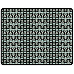 Skull Pattern Double Sided Fleece Blanket (medium)  by Sparkle