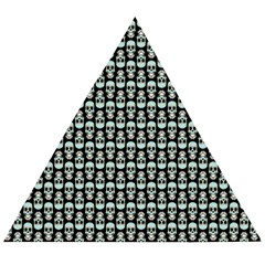 Skull Pattern Wooden Puzzle Triangle by Sparkle