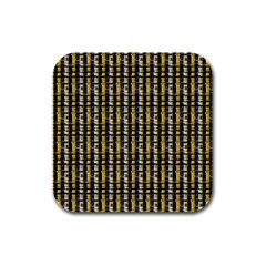 Digital Illusion Rubber Square Coaster (4 Pack)  by Sparkle