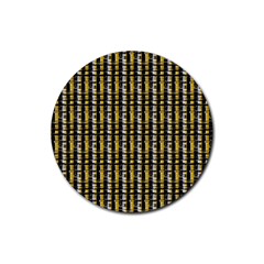 Digital Illusion Rubber Coaster (round)  by Sparkle