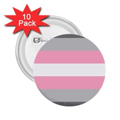 Demigirl Pride Flag Lgbtq 2 25  Buttons (10 Pack)  by lgbtnation