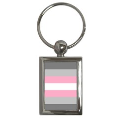 Demigirl Pride Flag Lgbtq Key Chain (rectangle) by lgbtnation