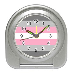 Demigirl Pride Flag Lgbtq Travel Alarm Clock by lgbtnation