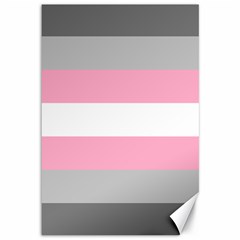 Demigirl Pride Flag Lgbtq Canvas 12  X 18  by lgbtnation