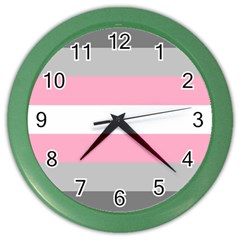 Demigirl Pride Flag Lgbtq Color Wall Clock by lgbtnation