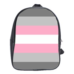 Demigirl Pride Flag Lgbtq School Bag (large) by lgbtnation