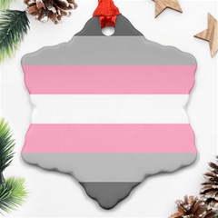 Demigirl Pride Flag Lgbtq Ornament (snowflake) by lgbtnation