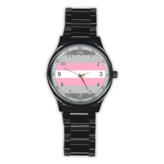 Demigirl Pride Flag Lgbtq Stainless Steel Round Watch by lgbtnation