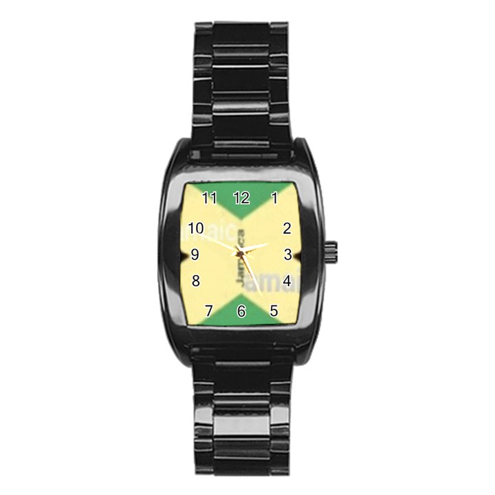 Jamaica, Jamaica  Stainless Steel Barrel Watch