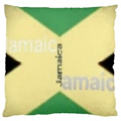 Jamaica, Jamaica  Large Flano Cushion Case (one Side) by Janetaudreywilson