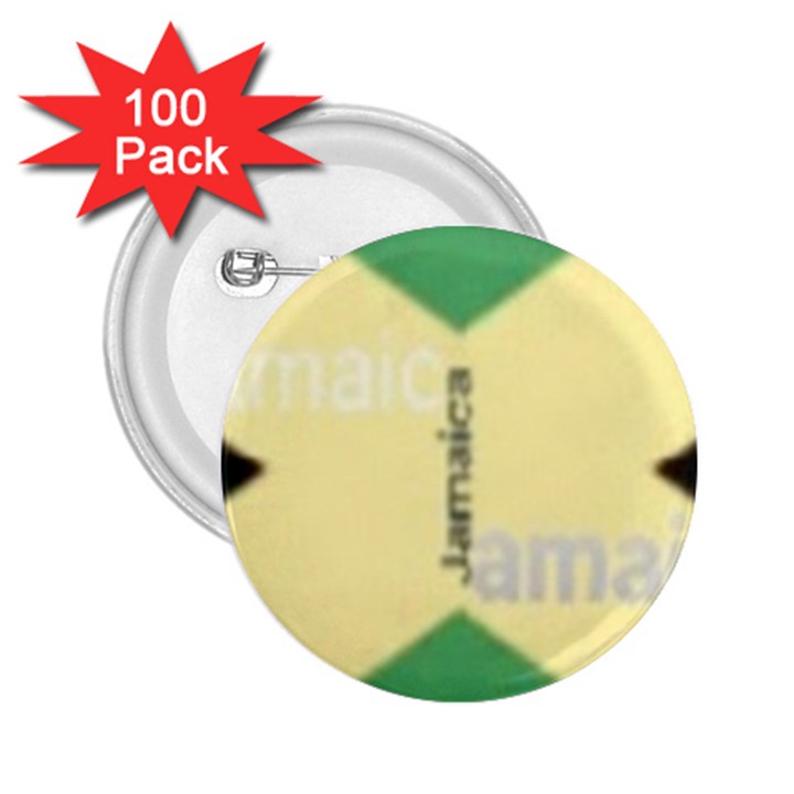 Jamaica, Jamaica  2.25  Buttons (100 pack) 