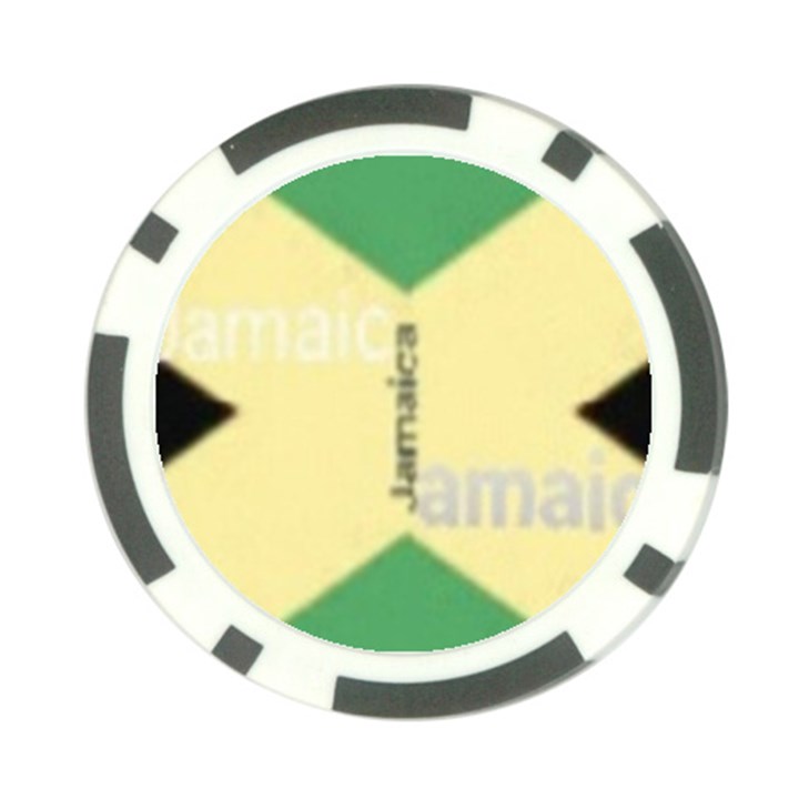 Jamaica, Jamaica  Poker Chip Card Guard (10 pack)