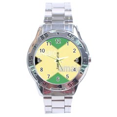 Jamaica, Jamaica  Stainless Steel Analogue Watch by Janetaudreywilson