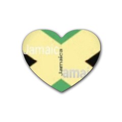 Jamaica, Jamaica  Rubber Coaster (heart)  by Janetaudreywilson