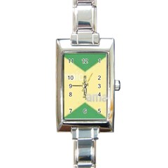 Jamaica, Jamaica  Rectangle Italian Charm Watch by Janetaudreywilson