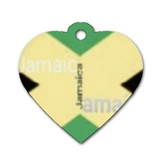 Jamaica, Jamaica  Dog Tag Heart (one Side) by Janetaudreywilson