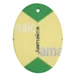 Jamaica, Jamaica  Oval Ornament (Two Sides) Back