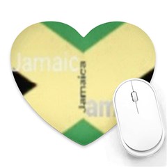 Jamaica, Jamaica  Heart Mousepads by Janetaudreywilson