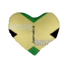 Jamaica, Jamaica  Standard 16  Premium Heart Shape Cushions by Janetaudreywilson