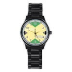 Jamaica, Jamaica  Stainless Steel Round Watch Front