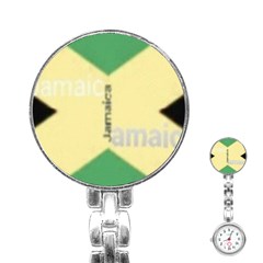 Jamaica, Jamaica  Stainless Steel Nurses Watch by Janetaudreywilson