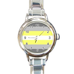 Deminonbinary Pride Flag Lgbtq Round Italian Charm Watch