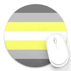 Deminonbinary Pride Flag Lgbtq Round Mousepads by lgbtnation