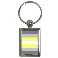 Deminonbinary Pride Flag Lgbtq Key Chain (rectangle) by lgbtnation