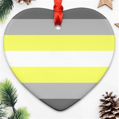 Deminonbinary Pride Flag Lgbtq Heart Ornament (two Sides) by lgbtnation