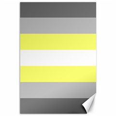 Deminonbinary Pride Flag Lgbtq Canvas 12  X 18  by lgbtnation