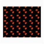 Kawaii Pumpkin Black Small Glasses Cloth (2 Sides) Back