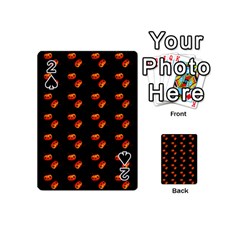 Kawaii Pumpkin Black Playing Cards 54 Designs (mini)