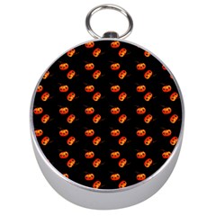 Kawaii Pumpkin Black Silver Compasses