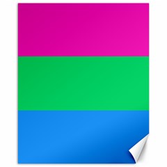 Polysexual Pride Flag Lgbtq Canvas 16  X 20  by lgbtnation