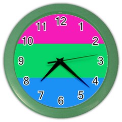 Polysexual Pride Flag Lgbtq Color Wall Clock by lgbtnation