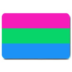 Polysexual Pride Flag Lgbtq Large Doormat  by lgbtnation