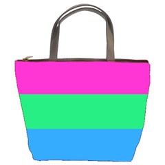 Polysexual Pride Flag Lgbtq Bucket Bag by lgbtnation