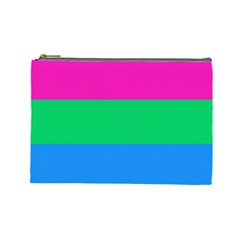 Polysexual Pride Flag Lgbtq Cosmetic Bag (large) by lgbtnation