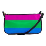 Polysexual Pride Flag LGBTQ Shoulder Clutch Bag Front