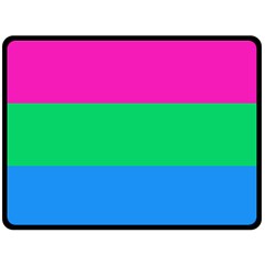 Polysexual Pride Flag Lgbtq Fleece Blanket (large)  by lgbtnation