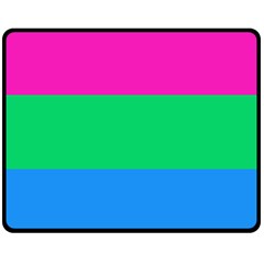 Polysexual Pride Flag Lgbtq Fleece Blanket (medium)  by lgbtnation