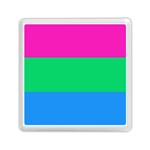 Polysexual Pride Flag LGBTQ Memory Card Reader (Square) Front