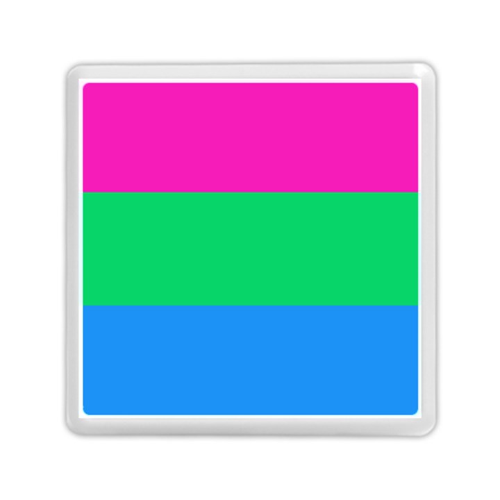 Polysexual Pride Flag LGBTQ Memory Card Reader (Square)