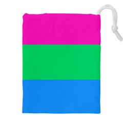 Polysexual Pride Flag Lgbtq Drawstring Pouch (5xl) by lgbtnation